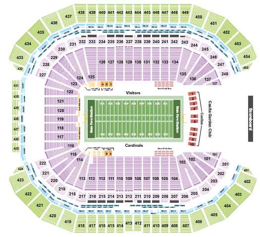 State Farm Stadium Fiesta Bowl Seating Chart